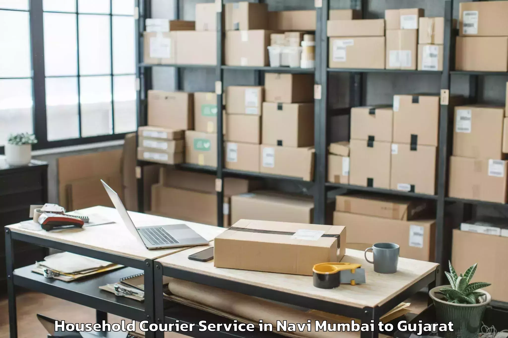 Quality Navi Mumbai to Umreth Household Courier